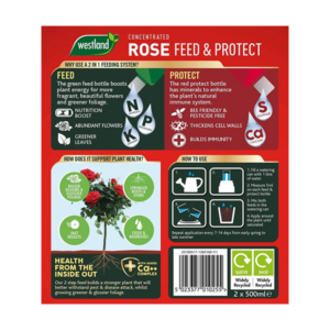Westland Rose Feed & Protect Concentrates 2 in 1 (2 x 500 ml)