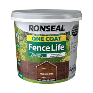 Ronseal One Coat Fence Life 5L medium oak