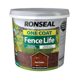Ronseal One Coat Fence Life 5Lred cedar