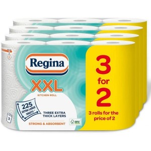 Extra Large Sheet Regina Thirst Pocket Super Absorbent Kitchen Towel 12 Roll 