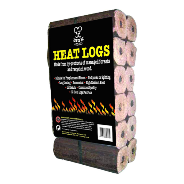 Big K Heat Logs - Pack of 12