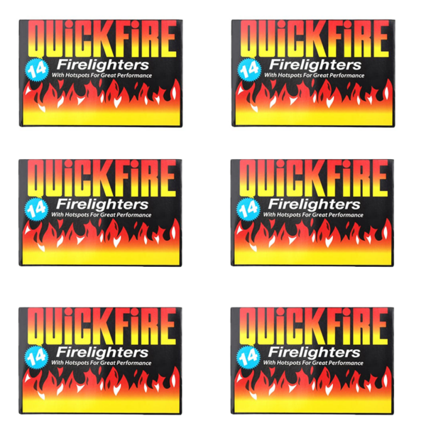 quickfire lighters pack of 6