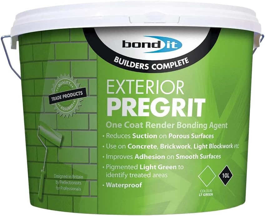 Exterior Pregrit Bonding Agent for Render Pale Green 1 10L (Single)