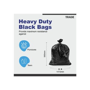 Eco Bag 50 Heavy Duty Refuse Sacks, Black