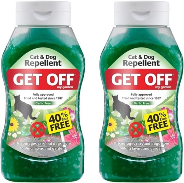 2 x Get Off My Garden Cat & Dog Repellent 460g+40%