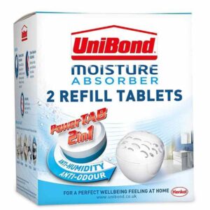 UniBond Pearl Moisture Absorber Neutral Refill Tabs, Pack of 2