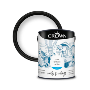Crown Pure Brilliant White Matt Emulsion – 5L