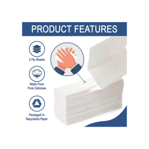 Z fold Hand Towels White 2 ply full Box
