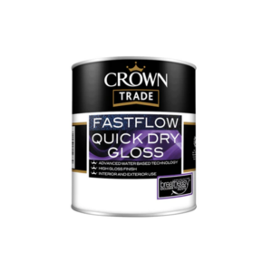 Title: "Elevate Your Interiors with Crown Trade FastFlow Quick Dry Gloss White - 2.5 Liters" --- **Experience Effortless Elegance: Crown Trade FastFlow Quick Dry Gloss White - 2.5L** Welcome to a world of seamless sophistication and rapid transformation! Crown Trade FastFlow Quick Dry Gloss White is your key to achieving a high-quality, glossy finish for your interiors without the wait. Let your living spaces shine with this premium, quick-drying solution. **Key Features:** 1. **Rapid Results:** Crown Trade FastFlow Quick Dry Gloss White delivers a stunning, high-gloss finish in record time. No more waiting for your paint to dry – transform your spaces quickly and effortlessly. 2. **Versatile Application:** The 2.5-liter size provides ample coverage for a range of interior projects, from doors and trim to furniture. Enjoy the flexibility to revamp multiple areas with a single can. 3. **High-Quality Gloss:** Revel in the brilliance of a professional-grade gloss that not only enhances the visual appeal but also stands up to everyday wear and tear. Crown Trade FastFlow ensures a durable finish that lasts. 4. **Easy Application:** Whether you're a seasoned painter or tackling a DIY project, the smooth application of this quick-dry gloss makes the process a breeze. Achieve a flawless finish without the hassle. **Why Choose Crown Trade FastFlow Quick Dry Gloss White?** - **Time-Saving:** With its rapid-dry formula, you can apply a second coat within hours, saving you valuable time during your home improvement projects. - **Professional Finish:** Crown is a name synonymous with quality. FastFlow Quick Dry Gloss White ensures your interiors boast a professional finish that impresses every time. - **Adaptable Design:** This gloss white is the perfect canvas, complementing various design styles. Whether your interiors are modern or classic, this shade effortlessly fits into any aesthetic. **Order Now and Transform Your Spaces!** Elevate your interiors with Crown Trade FastFlow Quick Dry Gloss White - the epitome of speed and style. Order now and witness the magic of a glossy finish that brings your living spaces to life. *Note: For optimal results, follow the application instructions provided on the paint container.*