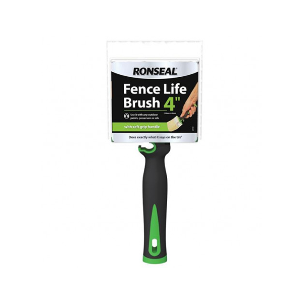 Ronseal Soft Grip Fence Life Brush - 100 X 40Mm
