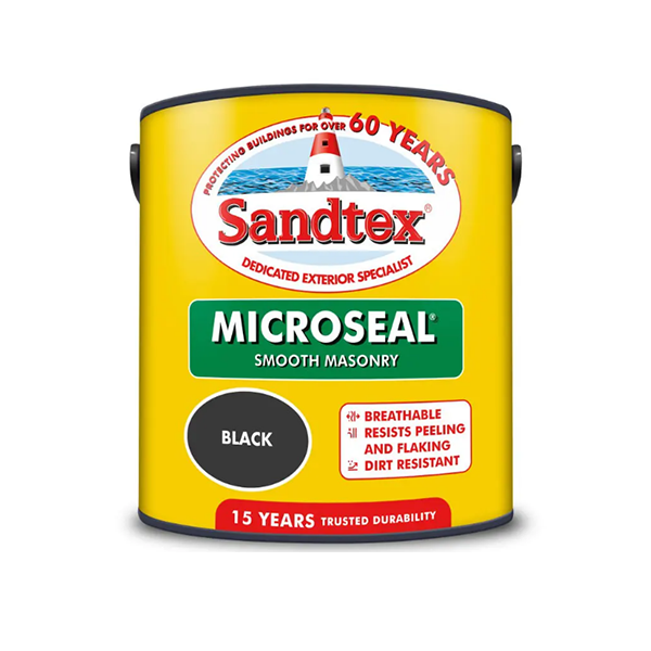SANDTEX Microseal Smooth Masonry Black 2.5L