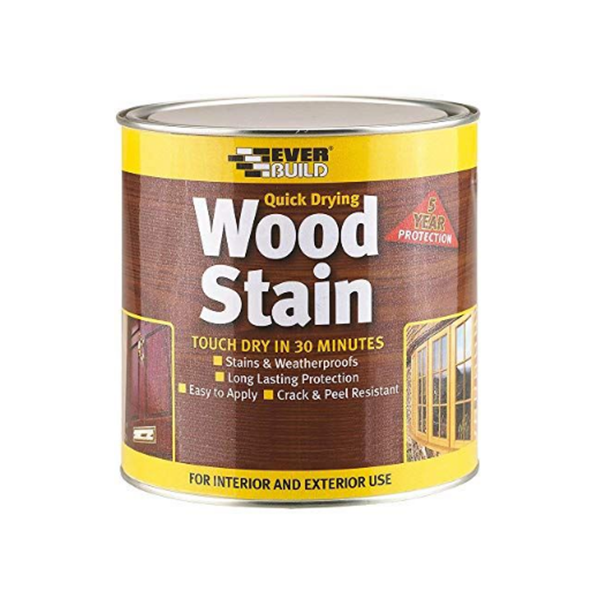 Everbuild Quick Drying Wood Stain, Dark Oak - 2.5 Litre
