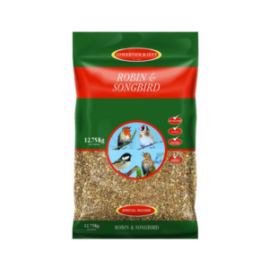 Johnston & Jeff Robin & Songbird No Mess Mix with Mealworms Sunflower Hearts