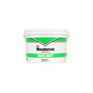 Macpherson Vinyl Matt Paint Brilliant White 10 Litre