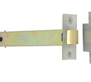 Frelan Hardware Double Sprung 6 Inch Tubular Latch (Bolt Through) - Silver Or Brass Finish