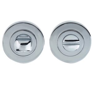 Frelan Hardware Bathroom Turn & Release (50mm x 10mm), Polished Chrome