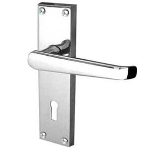 Frelan Hardware Victorian Straight Lever Door Handles On Backplate