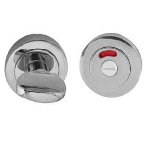 Frelan Hardware Bathroom Turn & Release With Indicator (50mm x 10mm), Polished Chrome