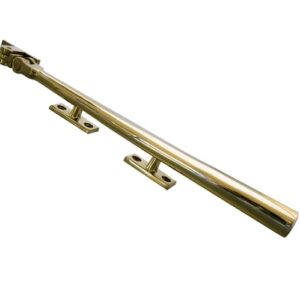 Frelan Hardware Julietta Casement Window Stay (10"), Polished Brass