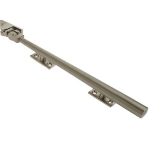 Frelan Hardware Julietta Casement Window Stay (10"), Satin Nickel