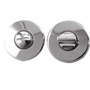 Frelan Hardware Round Bathroom Turn & Release (50mm x 7mm), Polished Chrome