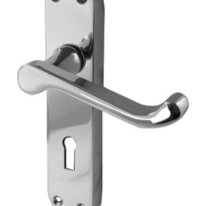 Frelan Hardware Abbey Polished Or Satin Chrome Door Handles