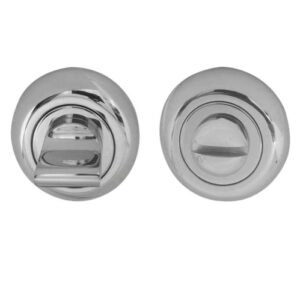 Frelan Hardware Bevelled Bathroom Turn & Release (48mm x 10mm), Polished Chrome