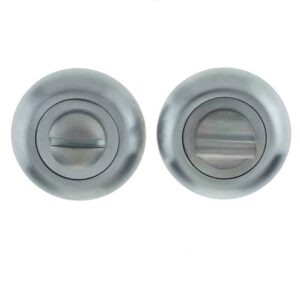 Frelan Hardware Bevelled Bathroom Turn & Release (48mm x 10mm), Satin Chrome