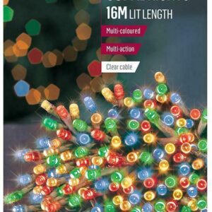 200 LED Multi-Coloured Fairy Lights with Timer, 23.9m -  FLV071255MC-CPC