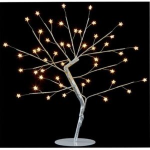 LED Christmas Silver Wire Tree Decoration, 0.45m White -  LV191563S