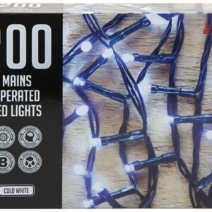 200 Mains Operated LED Lights, White -  511169C