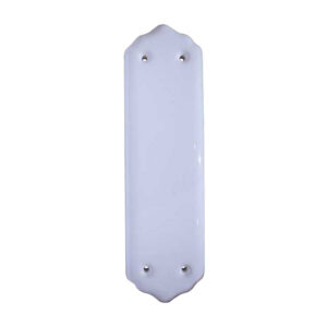 Porcelain Fingerplate (280mm x 78mm), Plain White