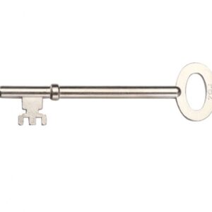 London Fire Brigade Mortice Dead Lock Key, Satin Stainless Steel