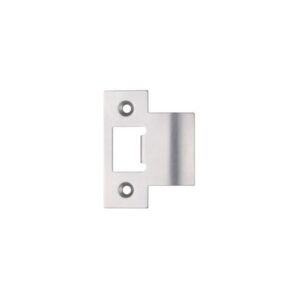 Zoo Hardware Spare Extended Tongue Strike Plate Accessory, Satin Stainless Steel